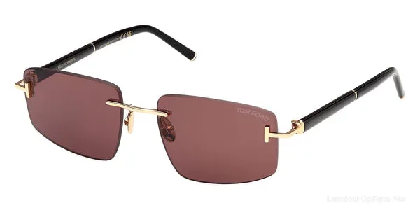 Lunettes de soleil Tom Ford FT1126-P 30E 56 - Shiny Deep Gold Lunettes de soleil - Opticien-optométriste Lamtioui Fès Maroc