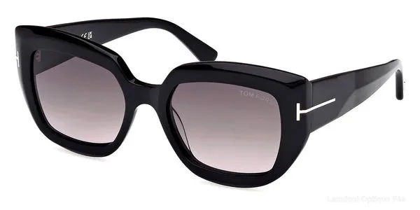 Lunettes de soleil Tom Ford SALTZMAN - FT1192 01B 53 - Shiny Black authentique Tom Ford - Lunettes de soleil Fès Lamtioui Optique