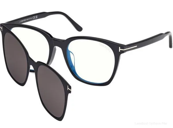 Lunettes de vue Tom Ford CLIP-ON - FT6052-D-B 001 55 authentique Tom Ford - Lunettes de vue Fès Lamtioui Optique