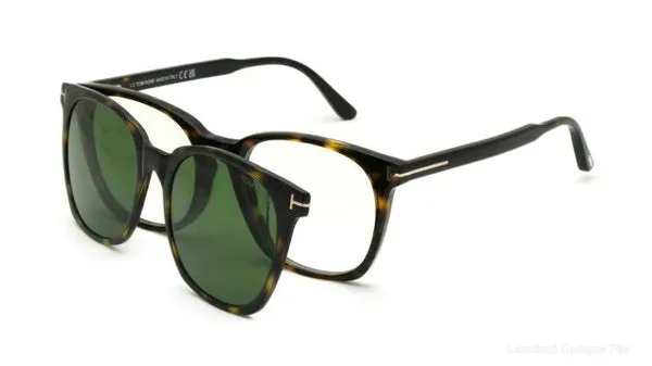 Lunettes de vue Tom Ford CLIP-ON - FT6052-D-B 052 55 authentique Tom Ford - Lunettes de vue Fès Lamtioui Optique