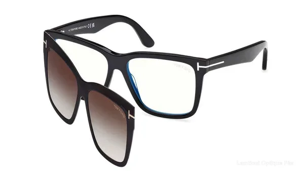 Lunettes de vue Tom Ford TOMFORD CLIP-ON - FT6069-B 001 54 نضارات طبية Tom Ford - Opticien-optométriste فاس