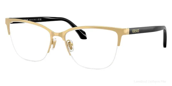 Lunettes de vue Versace VE1304 1002 - Gold/Black - نظارات طبية Lamtioui Fès فاس المغرب