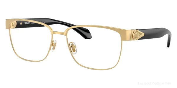 Lunettes de vue Versace VE1306 1002 55 - Gold/Black Lunettes de vue - Opticien-optométriste Lamtioui Fès Maroc