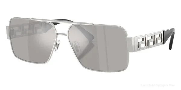 Lunettes de soleil Versace VE2290 10016G 61 - Silver Default Title Fès Maroc