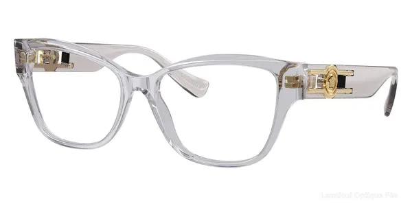 Lunettes de vue Versace VE3347 5305 54 - Light Gray Transparent نضارات طبية Versace - Opticien-optométriste فاس