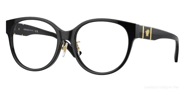 Lunettes de vue Versace VE3351D GB1 53 - Black authentique Versace - Lunettes de vue Fès Lamtioui Optique