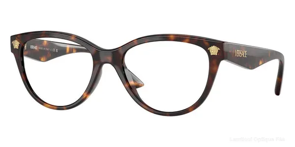 Lunettes de vue Versace VE3365U 108 - Havana نضارات طبية Versace - Opticien-optométriste فاس