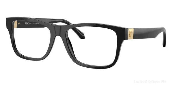 Lunettes de vue Versace VE3380 GB1 54 - Black - Versace نظارات طبية فاس Lamtioui