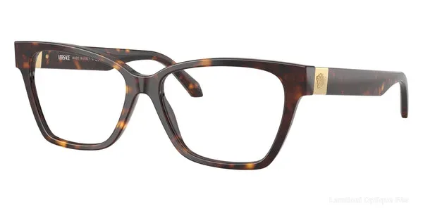 Lunettes de vue Versace VE3382 108 55 - Havana نضارات طبية Versace - Opticien-optométriste فاس