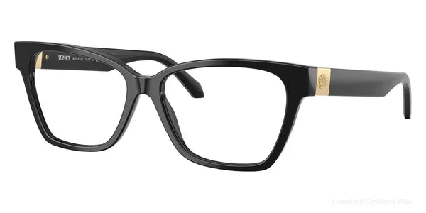 Lunettes de vue Versace VE3382 GB1 55 - Black Lunettes de vue - Opticien-optométriste Lamtioui Fès Maroc