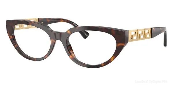 Lunettes de vue Versace VE3383 108 54 - Havana نضارات طبية Versace - Opticien-optométriste فاس