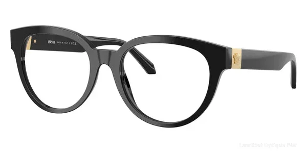 Lunettes de vue Versace VE3384 GB1 51 - Black نضارات طبية Versace - Opticien-optométriste فاس