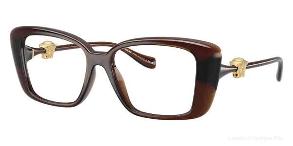 Lunettes de vue Versace VE3385U 5547 51 - Transparent Brown - Versace نظارات طبية فاس Lamtioui