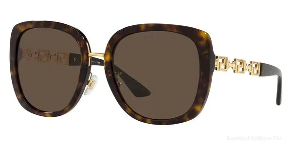 Lunettes de soleil Versace VE4407D 108/73 56 - Havana/Gold - نضاضر شمس Versace Lamtioui Optique فاس