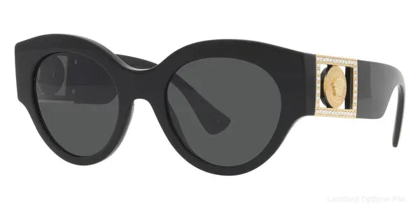 Lunettes de soleil Versace VE4438B GB1/87 52 - Black Lunettes de soleil - Opticien-optométriste Lamtioui Fès Maroc