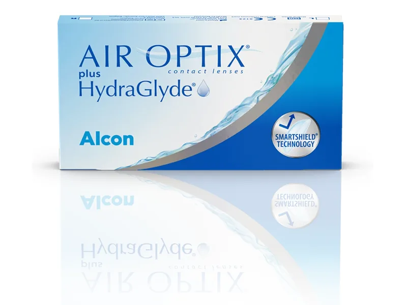 Lentilles Air Optix Plus HydraGlyde mensuelles silicone Fès Lamtioui