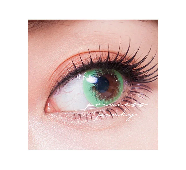 Lentilles EOS Bubble Green fantaisie vert Lamtioui Fès